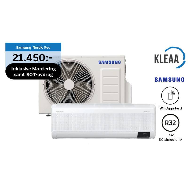 Samsung – Nordic Geo Luftvärmepump